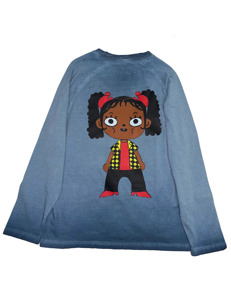 MIMI BLUE LONG SLEEVE - blue long sleeve, ICS clothing by ONLY IBEE, photograph 1 of 1